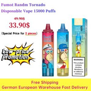 Low Price Promotion: Fumot Randm Tornado Disposable Vape 15000 Puffs (2 pieces)