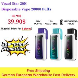 Low Price Promotion: VOZOL Star 20K 20000 puffs vape (2pcs)