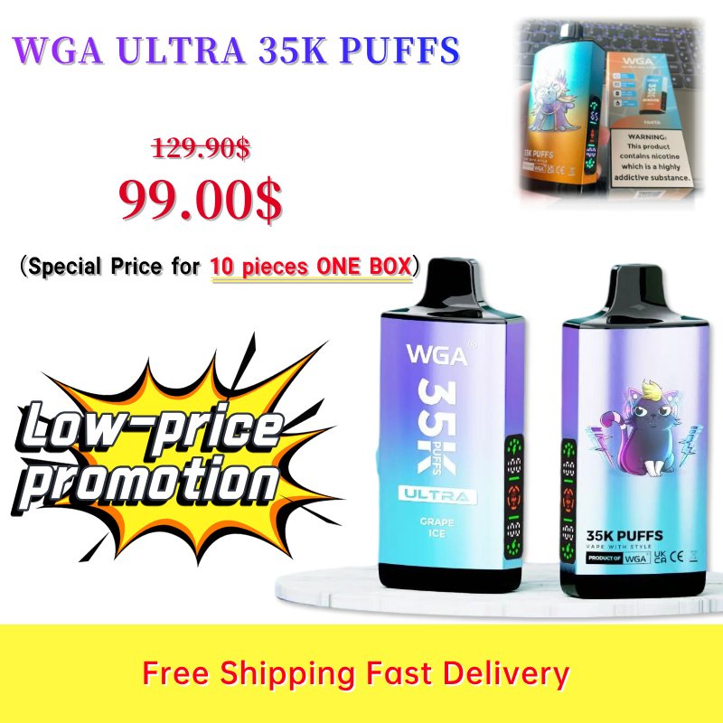 Low Price Promotion: WGA ULTRA 35K 35000 puffs vape (10pcs)