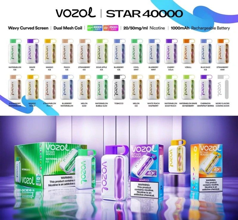 Wholesale Price: EU Warehouse Vozol Star 40000 Puffs 40K Disposable Vape - Image 9